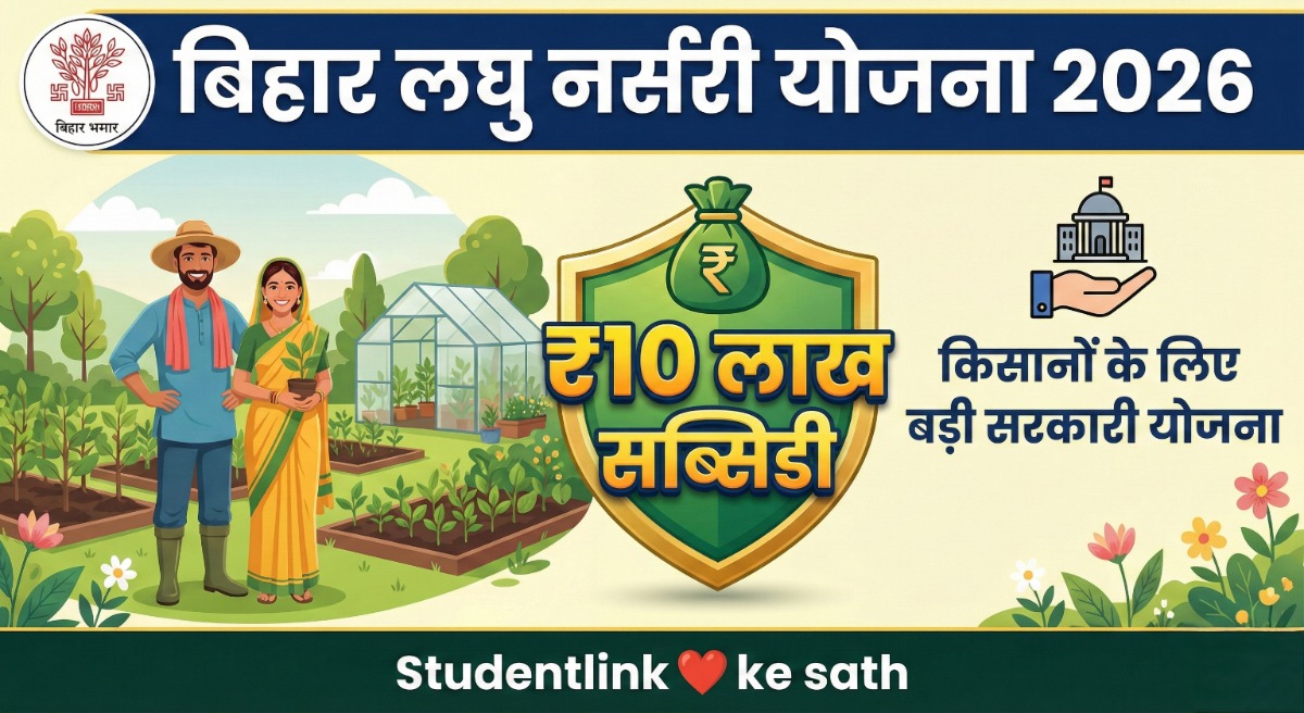 Bihar Small Nursery Scheme 2026 &ndash; नर्सरी लगाने पर ₹10 लाख सब्सिडी योजना