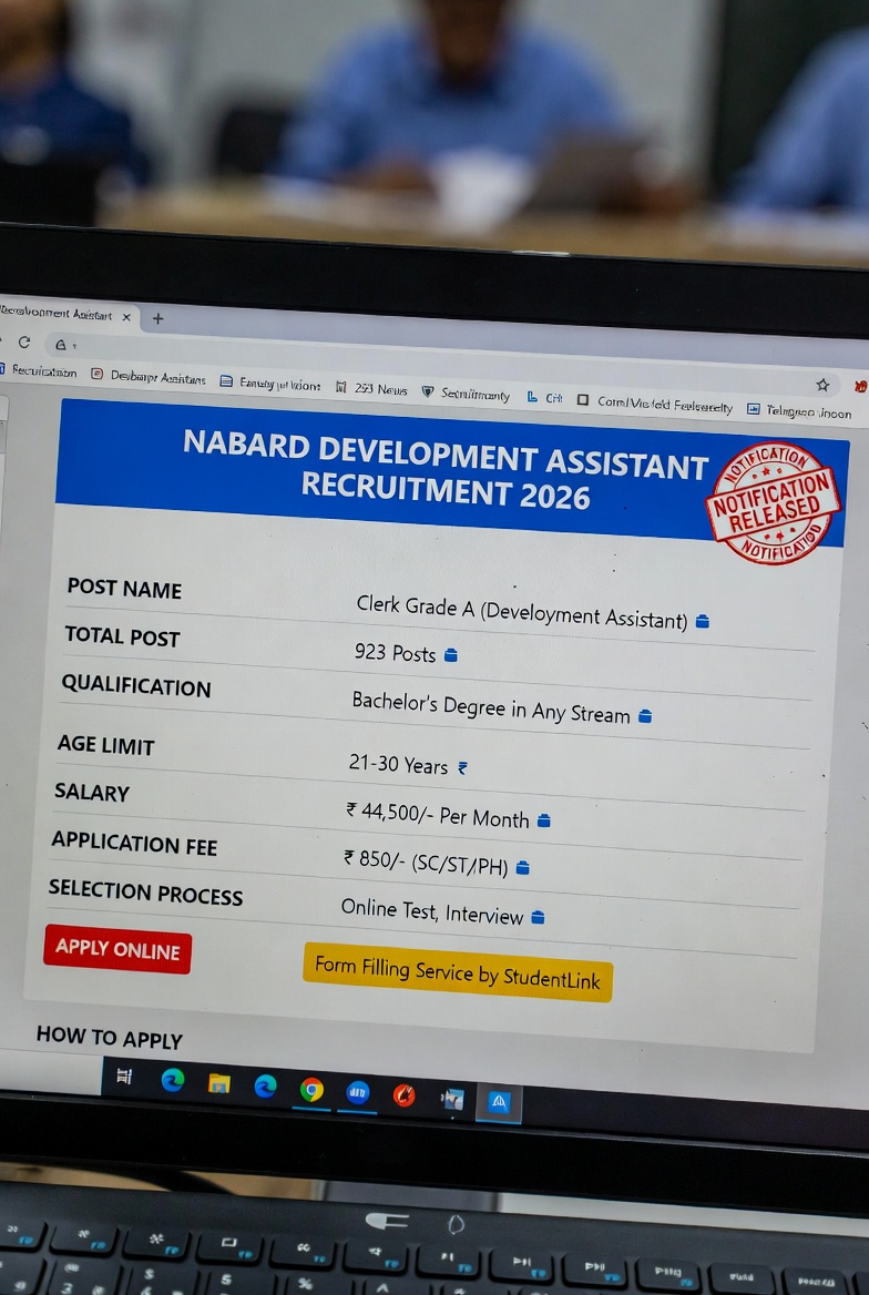 NABARD Development Assistant Recruitment 2026 Apply Online