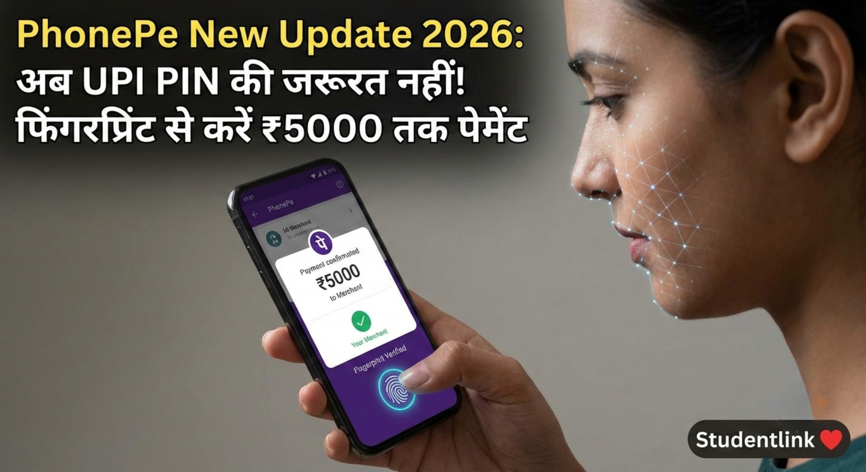 PhonePe New Update 2026 – Biometric UPI Payment Without PIN PhonePe New Update 2026 biometric UPI payment without PIN fingerprint Face ID feature India