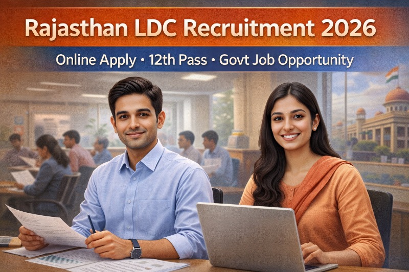 Rajasthan LDC Recruitment 2026 Online Form Apply