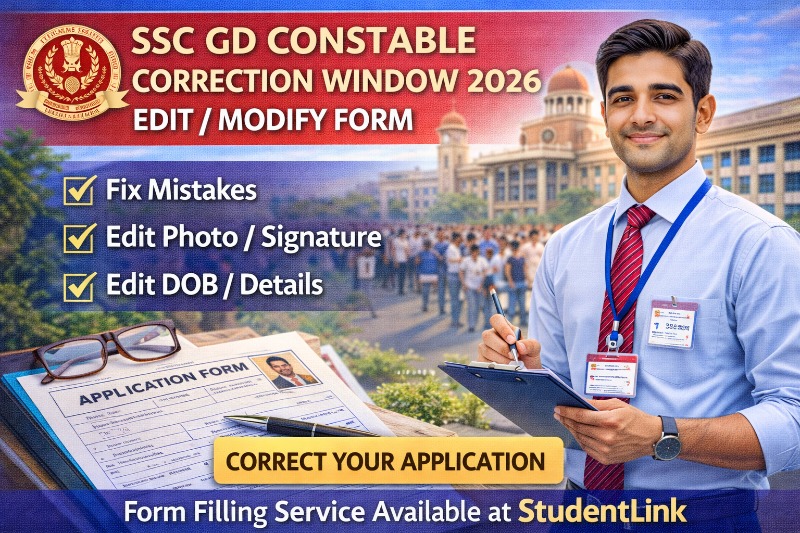 SSC GD Constable Correction Window 2026 Open &ndash; Edit Form